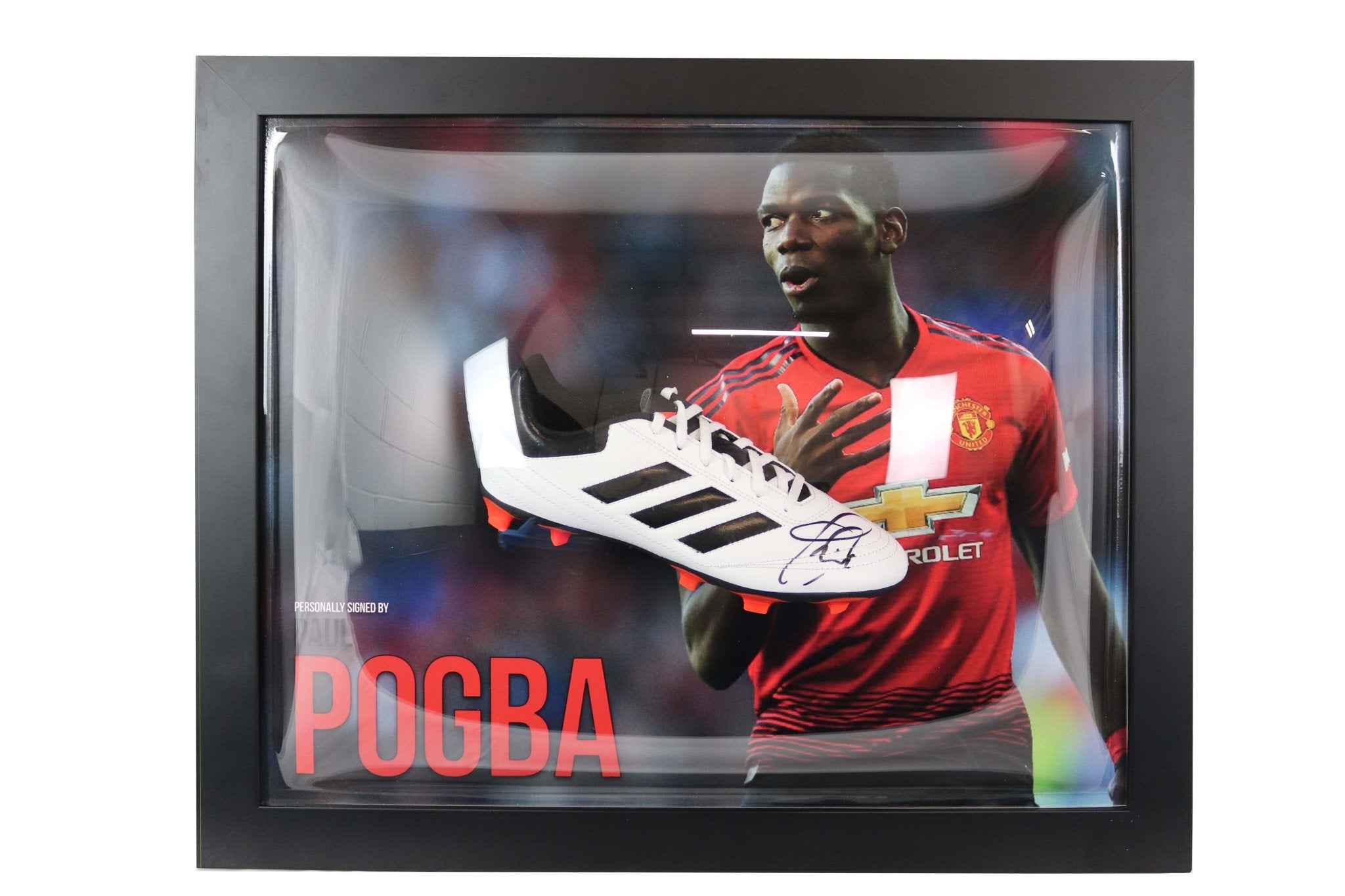 Paul Pogba signed manchester united boot - Memorabilia Framers Shop